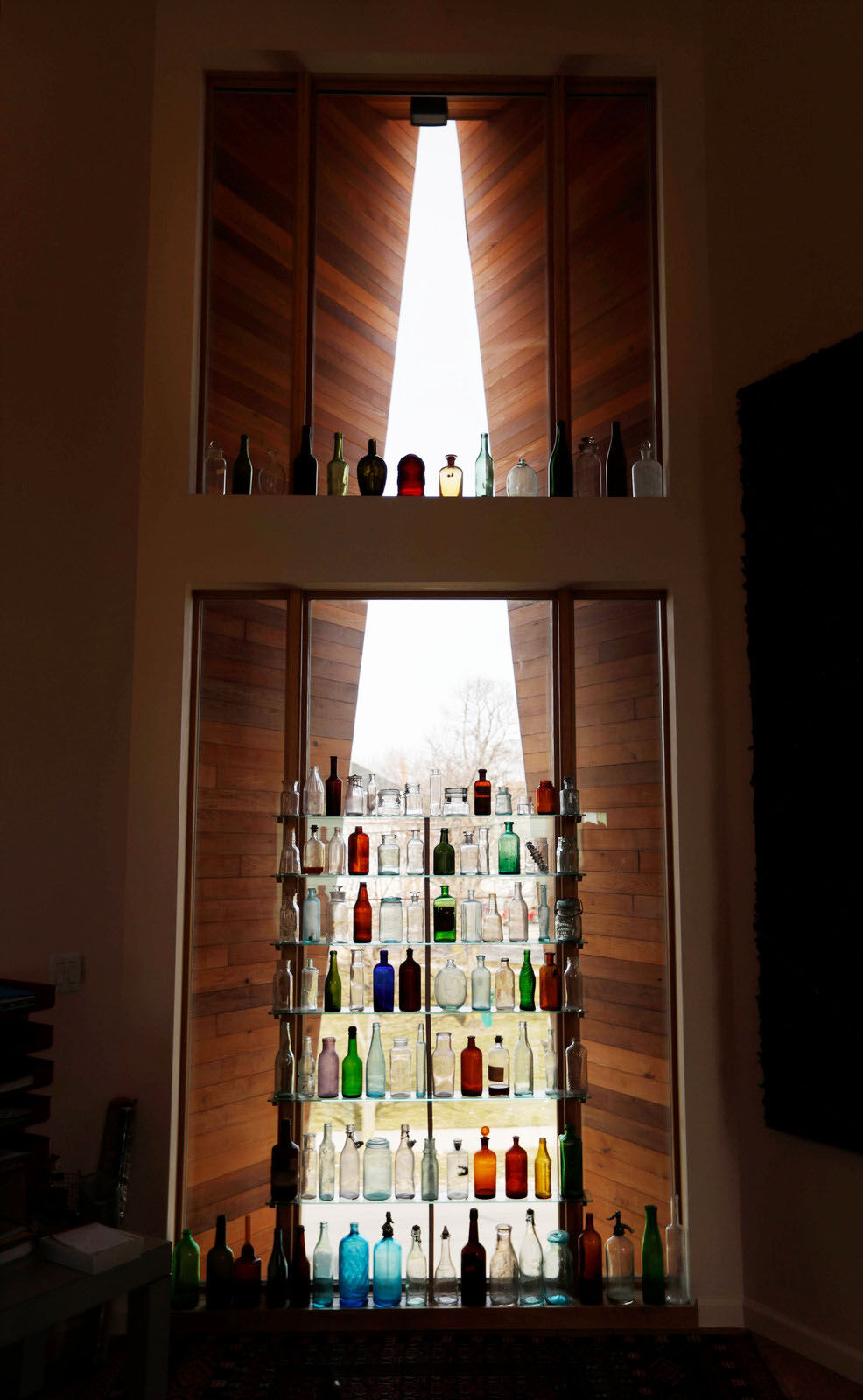 Long window and bottle collection